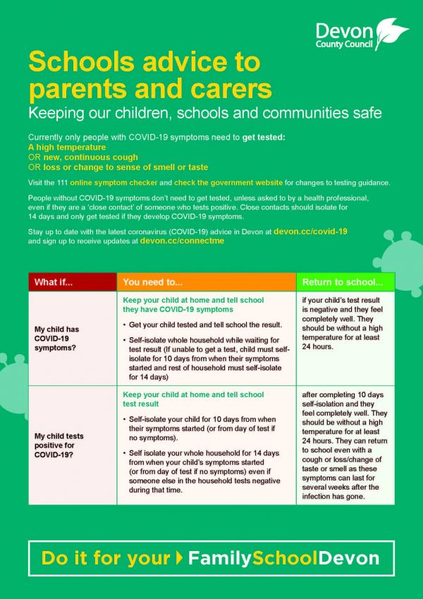 Schools Advice to Parents Page 1